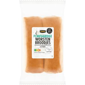 Jumbo Plantaardige Worstenbroodjes 4 Stuks