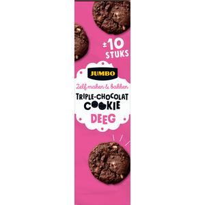 Jumbo Triple Chocolat Cookie Deeg 300 g