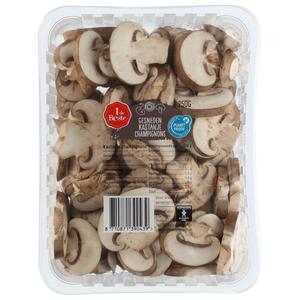 1 de Beste Kastanje champignons gesneden