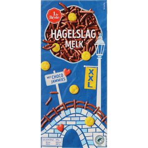 1 de Beste Hagelslag xxl melk met emoticons