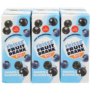 1 de Beste Frisse fruitdrank zwart en blauwe bes 1kcal 6 st.