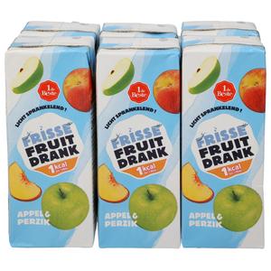 1 de Beste Frisse fruitdrank appel perzik 1 kcal 6 stuks