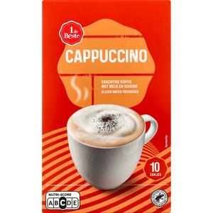 1 de Beste Oploskoffie cappuccino 10 st.