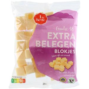 1 de Beste Kaasblokjes extra belegen