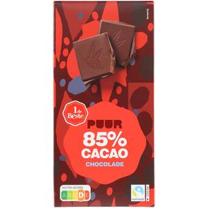 1 de Beste Chocoladetablet puur 85% cacao