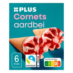 PLUS Cornets aardbei