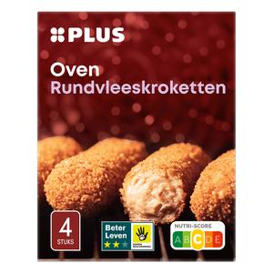 PLUS Oven rundvleeskroketten 4 stuks