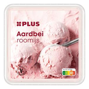PLUS Roomijs aardbei