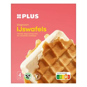 PLUS Slagroom ijswafels