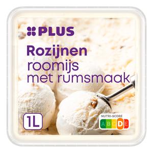 PLUS Roomijs rum rozijnen