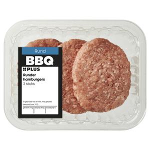 PLUS Runder hamburgers 3st.