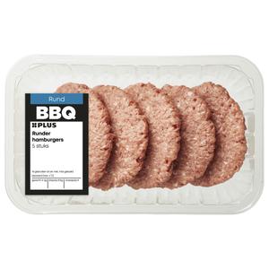 PLUS Runder hamburgers 5 stuks