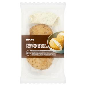 PLUS Pofaardappel met knoflooksaus