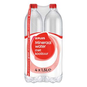 PLUS Mineraalwater met koolzuur 4-pack