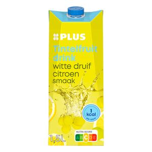 PLUS Tintelfruit witte druif citroen 1Kcal