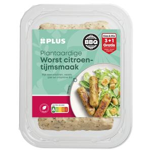 PLUS BBQ Plantaardige worst citroen-tijm