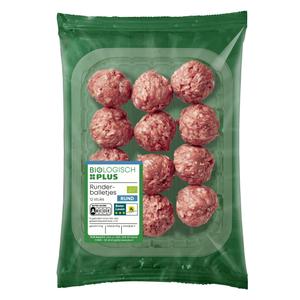 Biologisch PLUS Runderballetjes 12 stuks