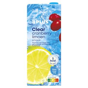 PLUS Clear cranberry limoen