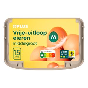 PLUS Vrije uitloop eieren Middelgroot