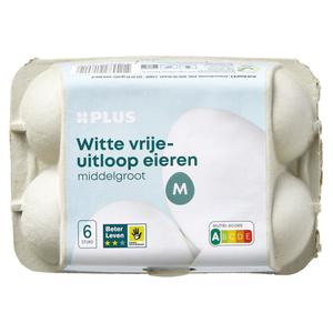 PLUS Vrije uitloop eieren wit M