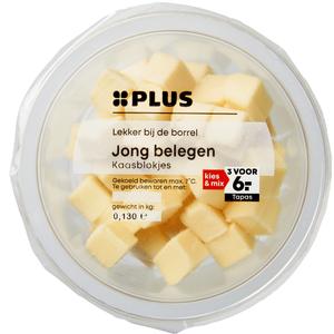 PLUS Jong belegen kaasblokjes
