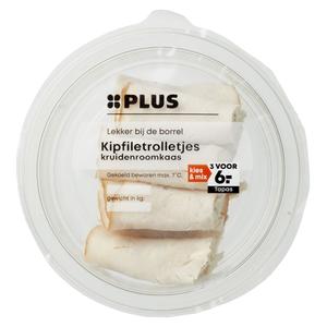 PLUS Kipfiletrolletjes kruiden roomkaas