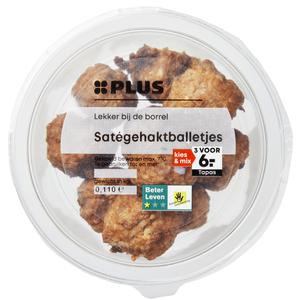 PLUS Saté gehaktballetjes BLK1*