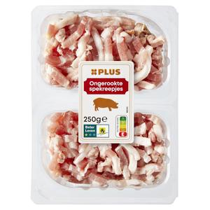 PLUS Ongerookte spekreepjes