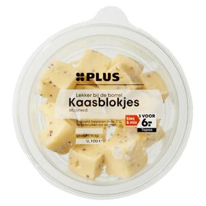 PLUS Kaasblokjes mosterd