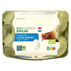 Biologisch PLUS Eieren Wit S-M-L