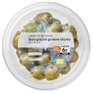 Biologisch PLUS Olijven knoflook biologisch