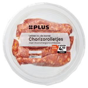 PLUS Chorizo manchego roomkaas rolletjes