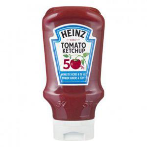 Heinz Tomaten ketchup 50% minder suikers&zout