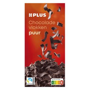 PLUS Chocoladevlokken puur Fairtrade