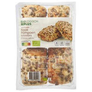 Biologisch PLUS Kaas pompoen broodjes