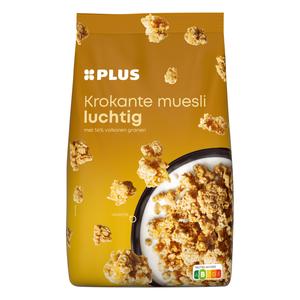 PLUS Luchtige krokante muesli graan gepoft