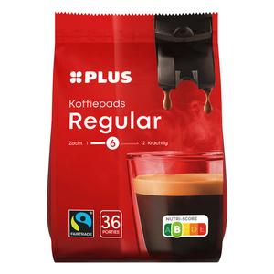 PLUS Koffiepads regular Fairtrade