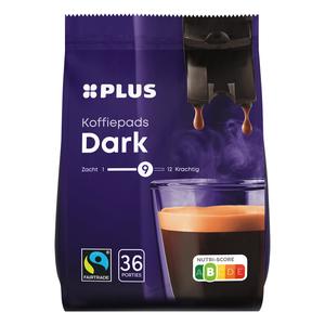 PLUS Koffiepads dark Fairtrade