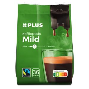 PLUS Koffiepads mild Fairtrade