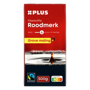 PLUS Rood Grove Filterkoffie Fairtrade
