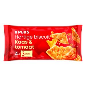 PLUS Hartige biscuits kaas-tomaat