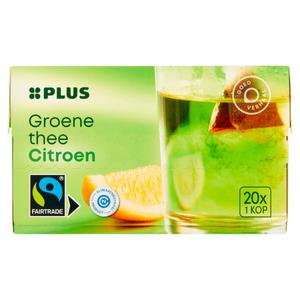 PLUS Groene Thee Citroen Fairtrade