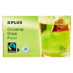 PLUS Groene Thee Puur Fairtrade