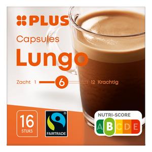 PLUS Koffiecapsules Lungo fairtrade