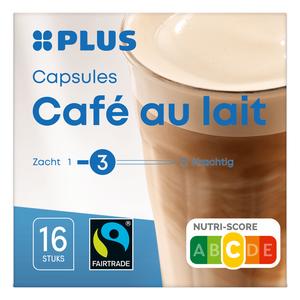 PLUS Koffiecapsules café au lait fairtrade
