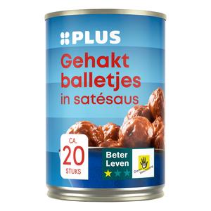 PLUS Gehaktballetjes in satésaus