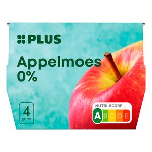PLUS Appelmoes 0% 4-pack