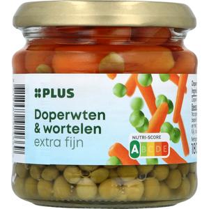 PLUS Doperwten en wortelen extra fijn