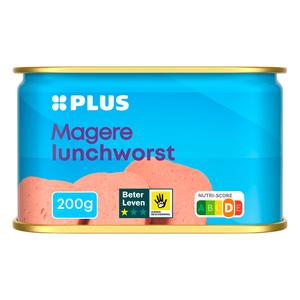 PLUS Magere lunchworst BLK 1 ster
