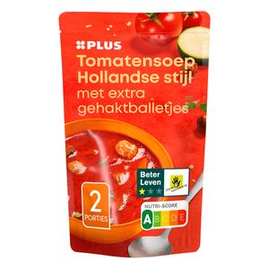 PLUS Soep in zak tomatensoep
